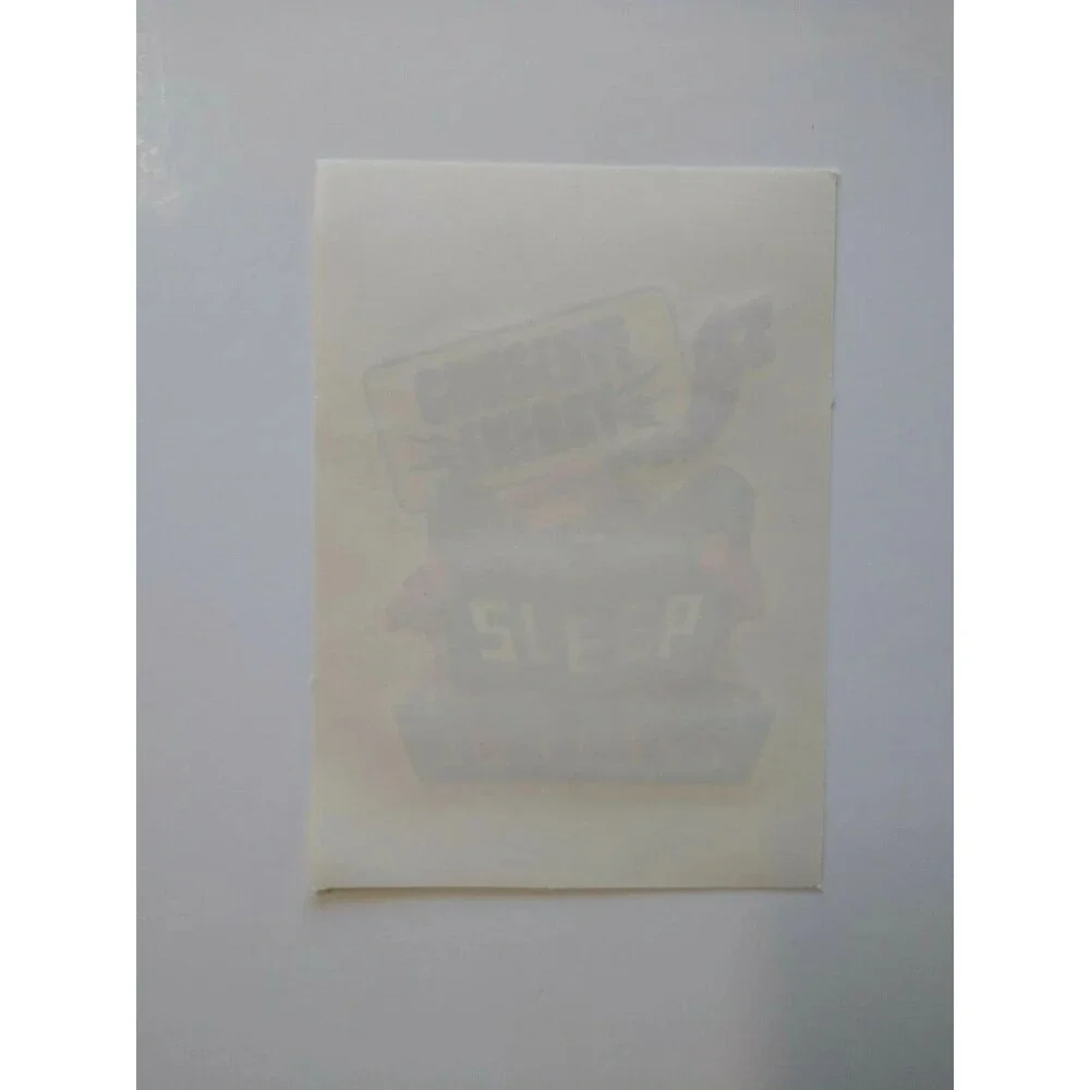 Conserve Energy Sleep In Class Screamin Gleamin Glitter Iron-On Decal Donruss